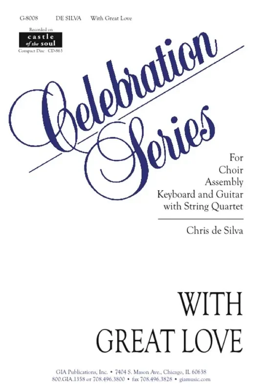 Chris de Silva With Great Love – Guitar part Gemischter Chor mit Klavier/Orgel
