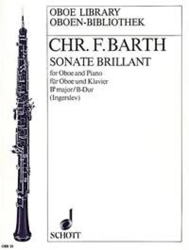 Christian Frederik Barth Sonate Brillant Bes Oboe mit Begleitung