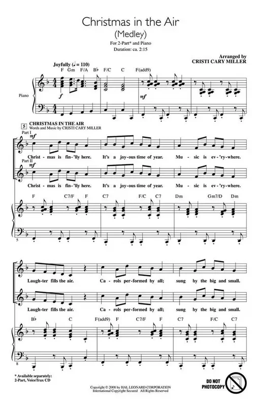 Christmas in the Air (Arr. Cristi Cary Miller) Frauenchor mit Begleitung