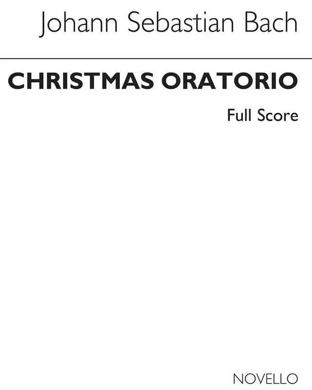 Christmas Oratorio Full Score (Jenkins) English Gesang Solo