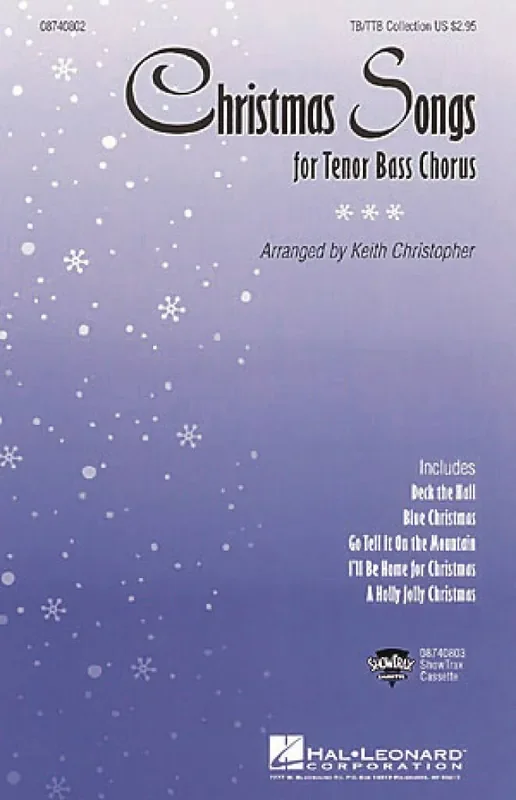 Christmas Songs Collection for Tenor Bass Chorus (Arr. Keith Christopher) Männerchor mit Begleitung