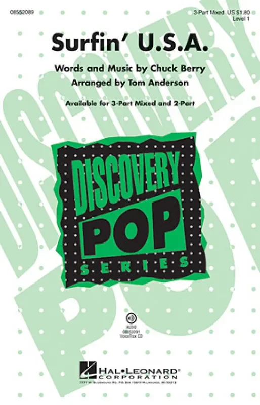 Chuck Berry Surfin‘ U.S.A. (Arr. Tom Anderson) Frauenchor mit Klavier/Orgel