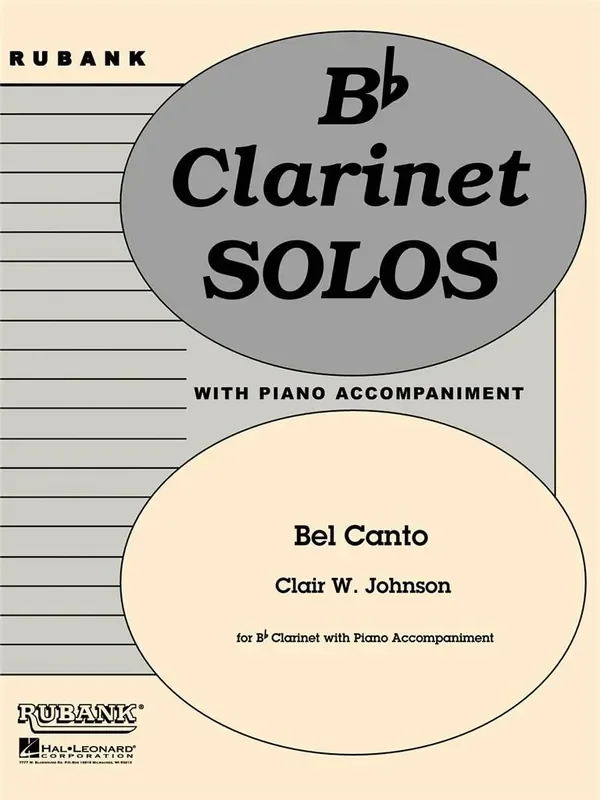 Clair W. Johnson Bel Canto Klarinette mit Begleitung