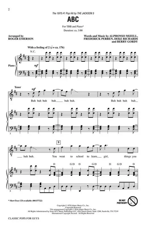 Classic Pops for Guys (Arr. Roger Emerson) Männerchor mit Begleitung