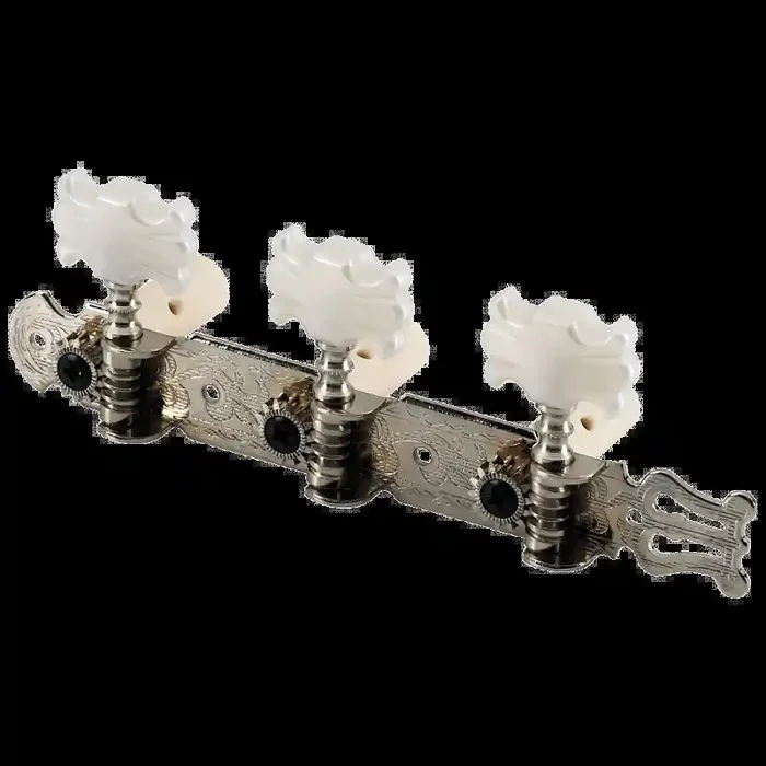 Classical Guitar Machine Heads, Nickel / 6-in-Line