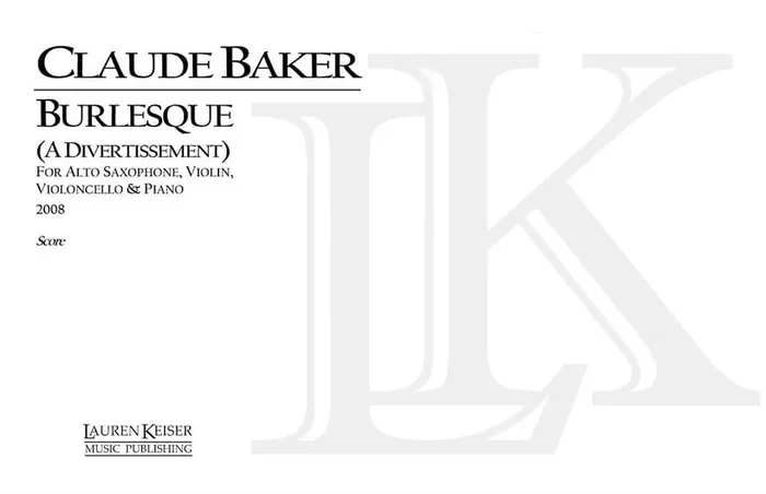 Claude Baker Burlesque Altsaxophon