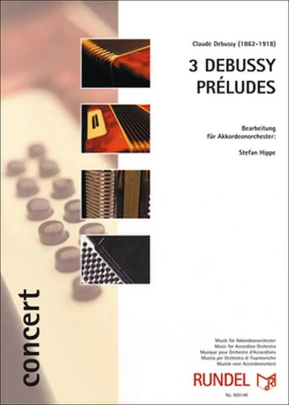 Claude Debussy 3 Debussy Preludes (Arr. Stefan Hippe) Akkordeon Ensemble