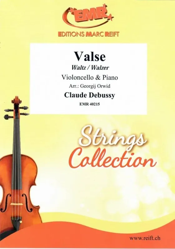 Claude Debussy Valse (Arr. Georgij Orwid) Cello mit Begleitung