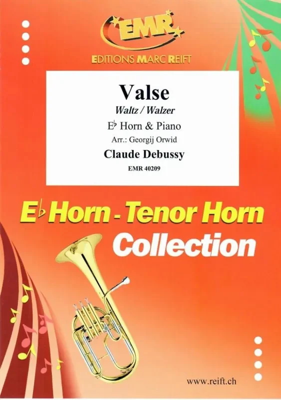 Claude Debussy Valse (Arr. Georgij Orwid) Horn in Es mit Begleitung