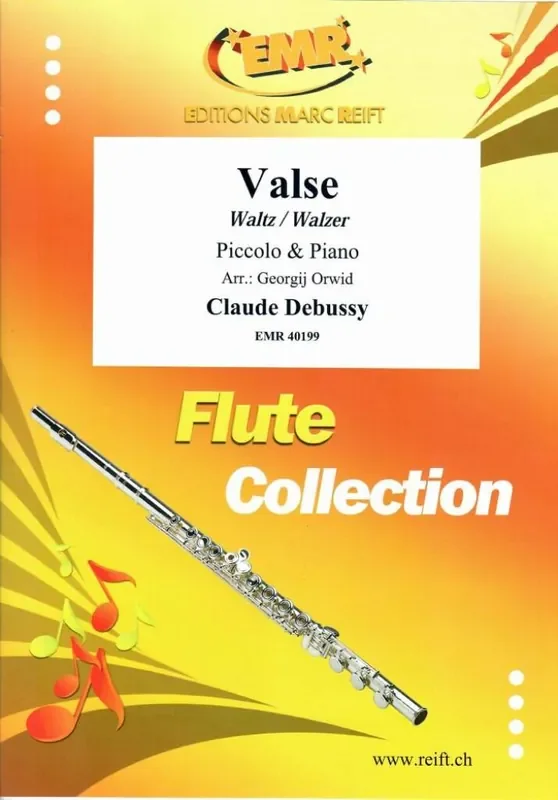 Claude Debussy Valse (Arr. Georgij Orwid) Piccoloflöte