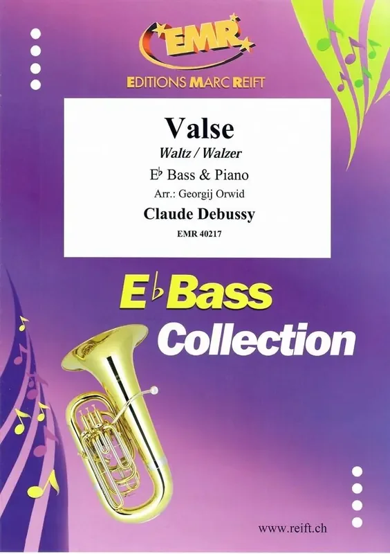 Claude Debussy Valse (Arr. Georgij Orwid) Tuba mit Begleitung