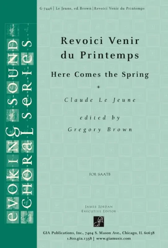 Claude Le Jeune Revoici Venir du Printemps Gemischter Chor mit Begleitung