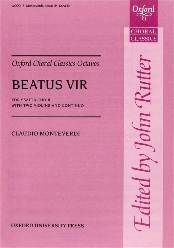 Claudio Monteverdi Beatus Vir Gemischter Chor mit Begleitung