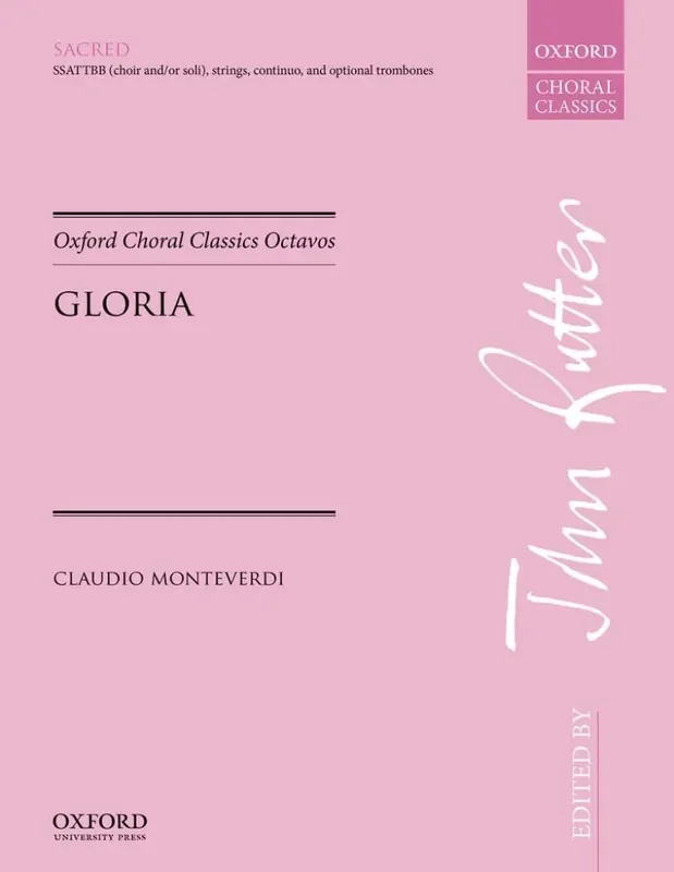 Claudio Monteverdi Gloria a 7 Gemischter Chor mit Begleitung