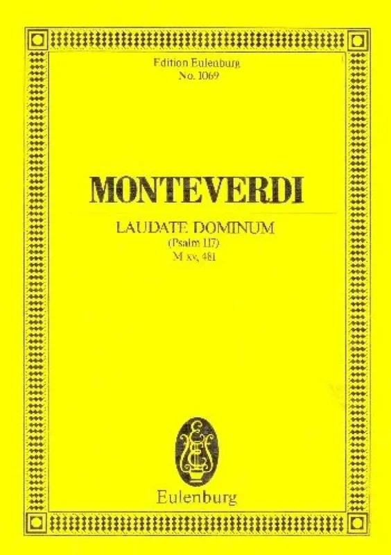 Claudio Monteverdi Laudate Dominum (Salmo N.117) (Arnold) Orchester
