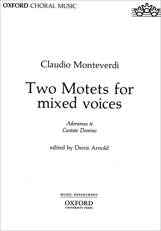 Claudio Monteverdi Two Motets for mixed voices Gemischter Chor mit Begleitung