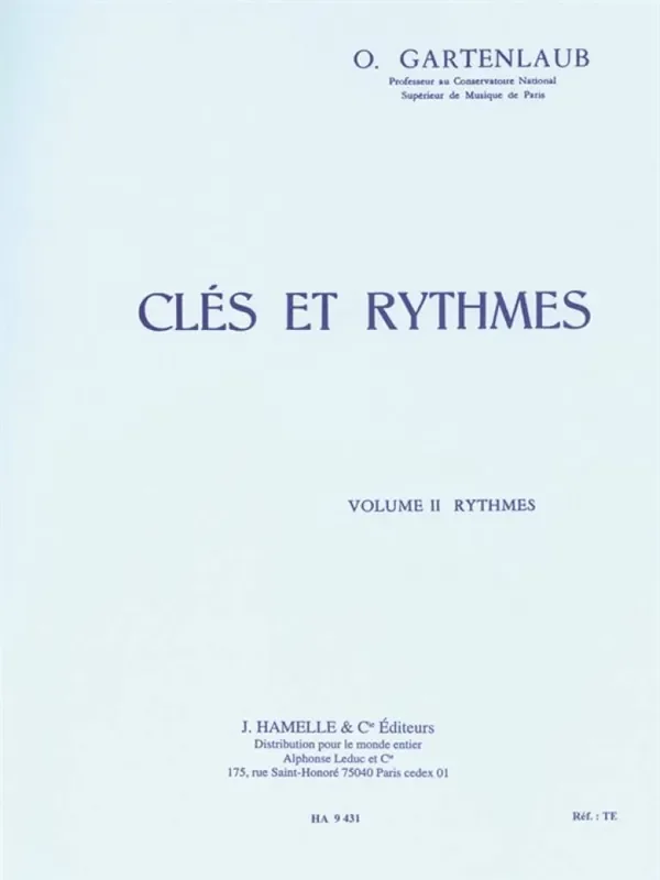 Cles Et Rythmes – Volume II Rythmes Book