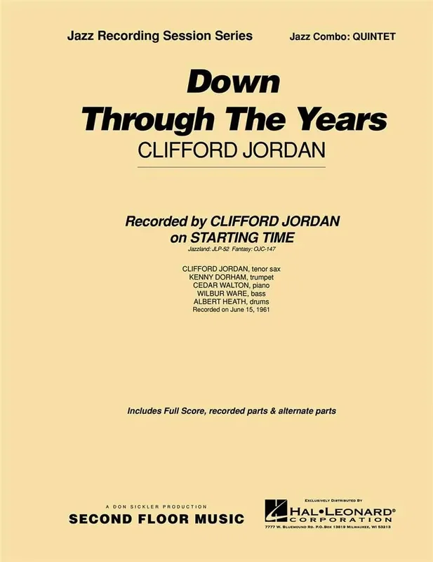 Clifford Jordan Down Through the Years Jazz Ensemble