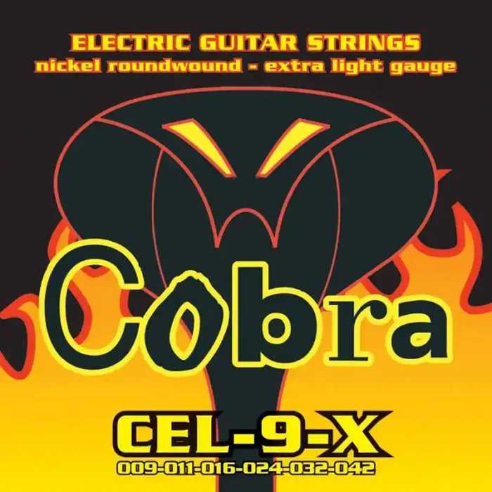 Cobra snarenset elektrische gitaar, nickel roundwound, extra light .009-.011-.016-.024-.032.042