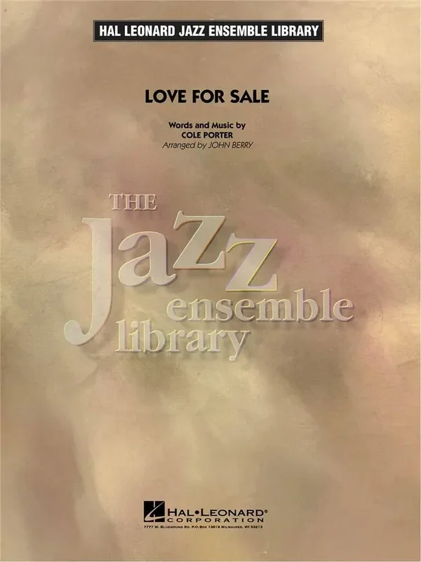 Cole Porter Love For Sale (Arr. John Berry) Jazz Ensemble