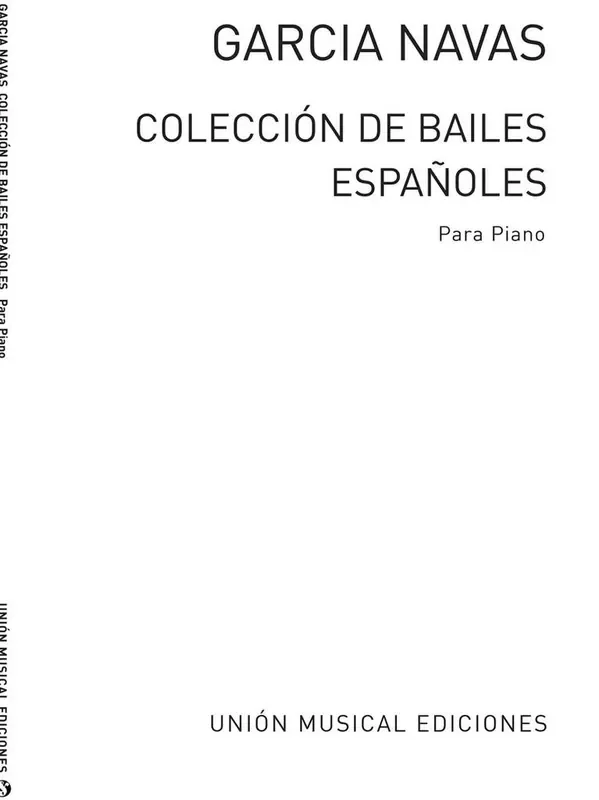 Coleccion De Bailes Espanoles Klavier Solo