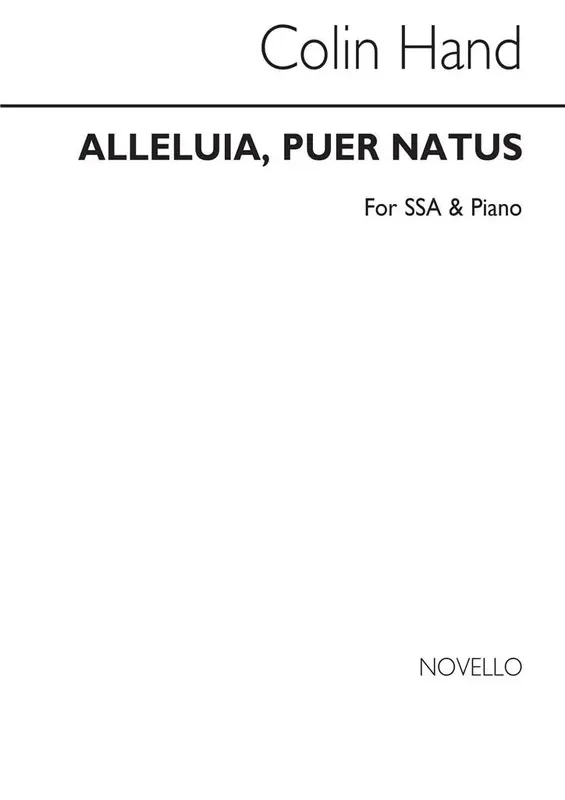 Colin Hand Alleluia Puer Natus Frauenchor mit Klavier/Orgel