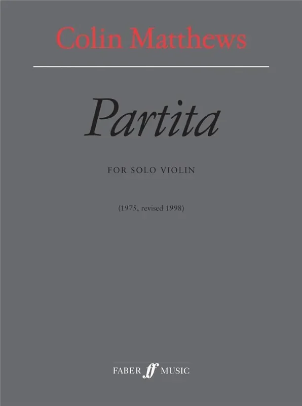Colin Matthews Partita Violine Solo