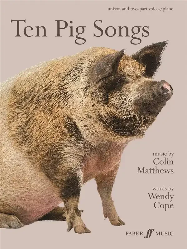 Colin Matthews Ten Pig Songs Gesang mit Klavier