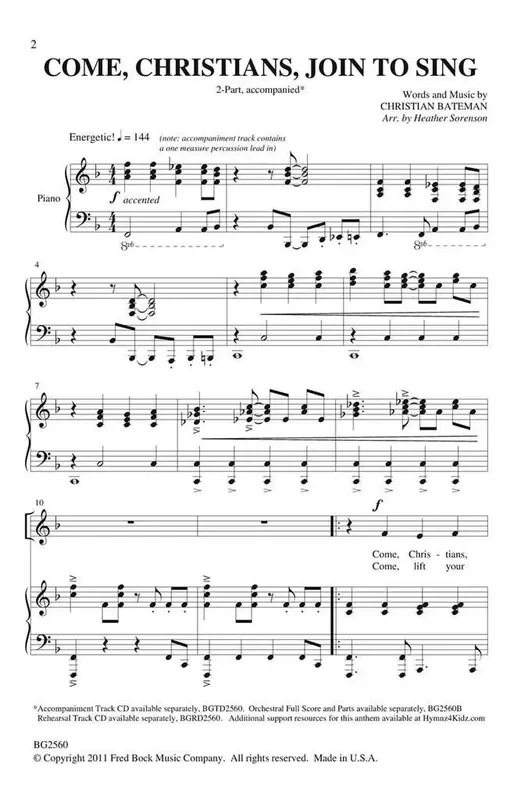 Come, Christians, Join To Sing