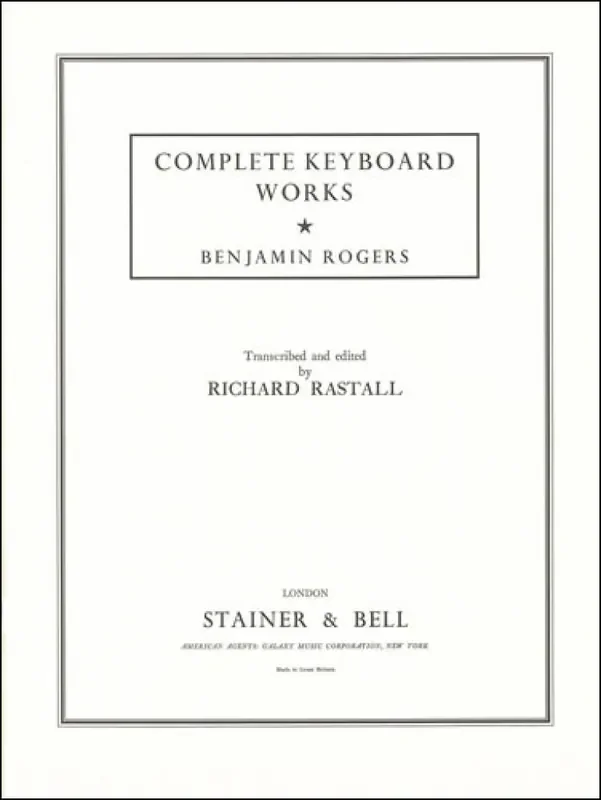 Complete Keyboard Works Klavier Solo