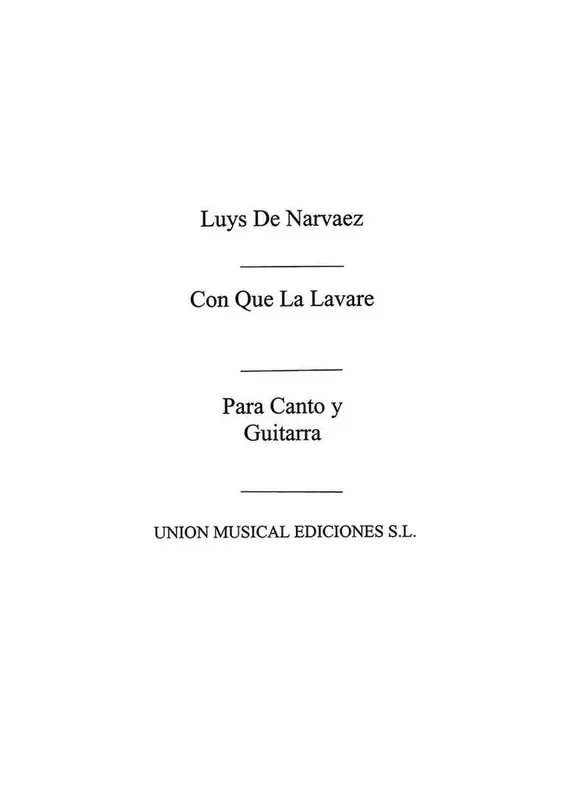 Con Que Lavare (Azpiazu) Gesang mit Gitarre