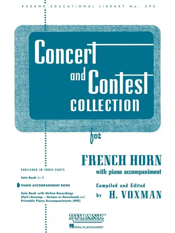 Concert And Contest Collection – Horn (PA) (Arr. Himie Voxman) Horn mit Begleitung