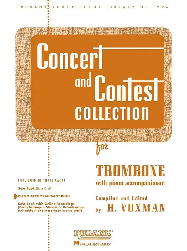 Concert And Contest Collection – Trombone (PA) Posaune mit Begleitung