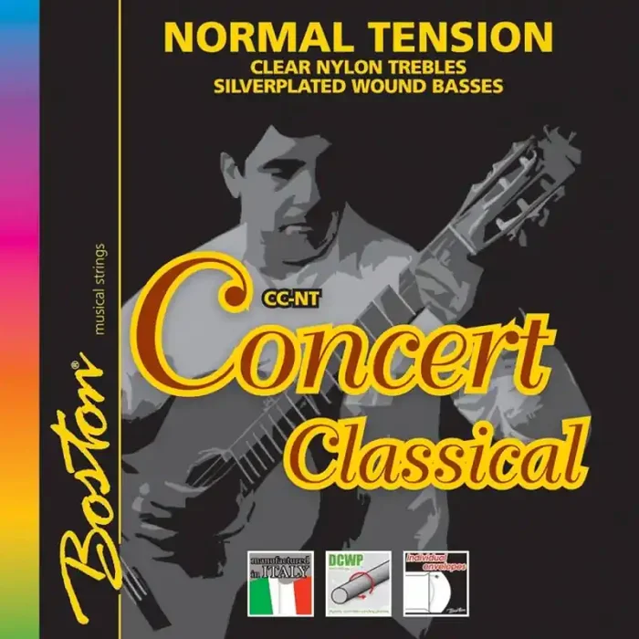 Concert Series snarenset klassiek, normal tension, clear trebles & silverplated wound basses