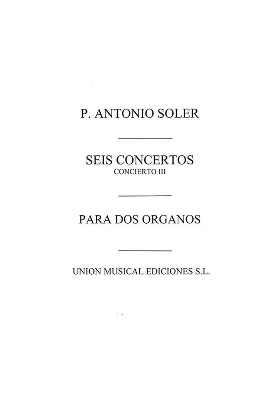 Concierto No.3 Orgel