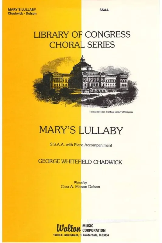 Cora A. Matson Dolson Mary‘s Lullaby Frauenchor mit Begleitung
