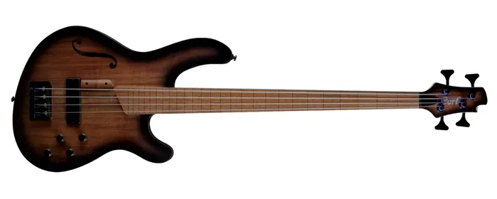 Cort Artisan B4FL MHPZ Elektrobass Fretless Trans Black Burst