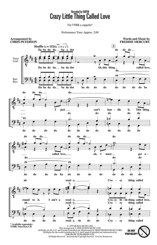 Crazy Little Thing Called Love VoiceTrax CD