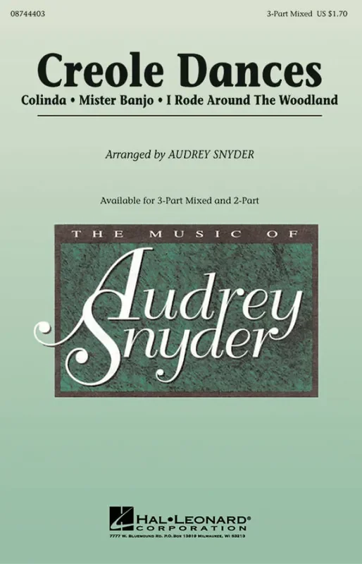 Creole Dances (Arr. Audrey Snyder) Gemischter Chor mit Begleitung