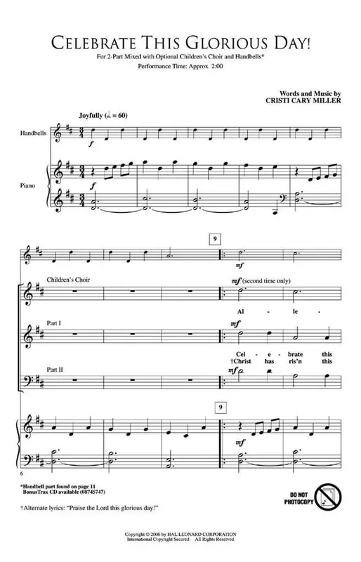 Cristi Cary Miller Celebrate This Glorious Day! Frauenchor mit Begleitung