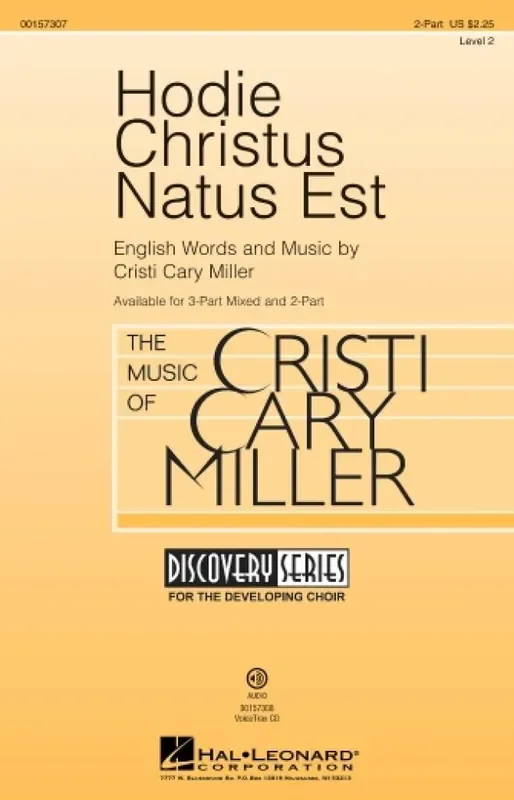 Cristi Cary Miller Hodie Christus Natus Est Frauenchor mit Begleitung