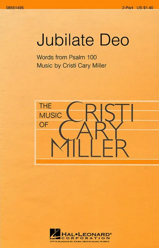 Cristi Cary Miller Jubilate Deo Frauenchor mit Begleitung