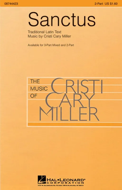 Cristi Cary Miller Sanctus Frauenchor mit Begleitung