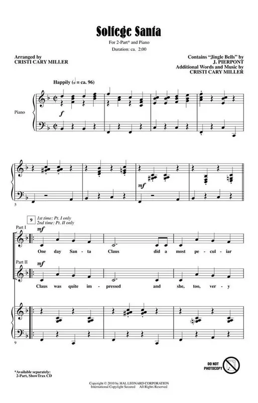 Cristi Cary Miller Solfege Santa Frauenchor mit Begleitung