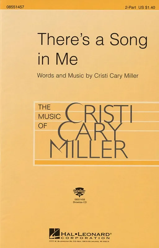 Cristi Cary Miller There‘s a Song in Me Frauenchor mit Begleitung