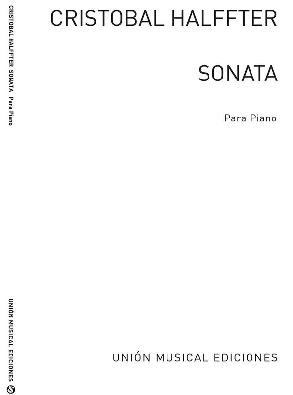 Cristobal Halffter Sonata For Piano Klavier Solo