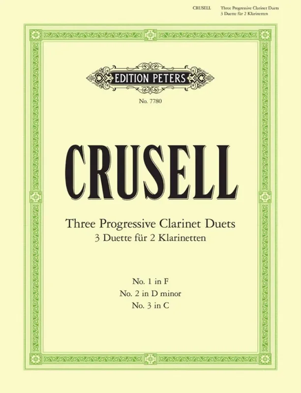 Crusell Three Progressive Clarinet Duets Klarinette Duett