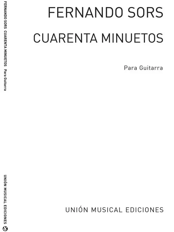 Cuarenta Minuetos Gitarre Solo
