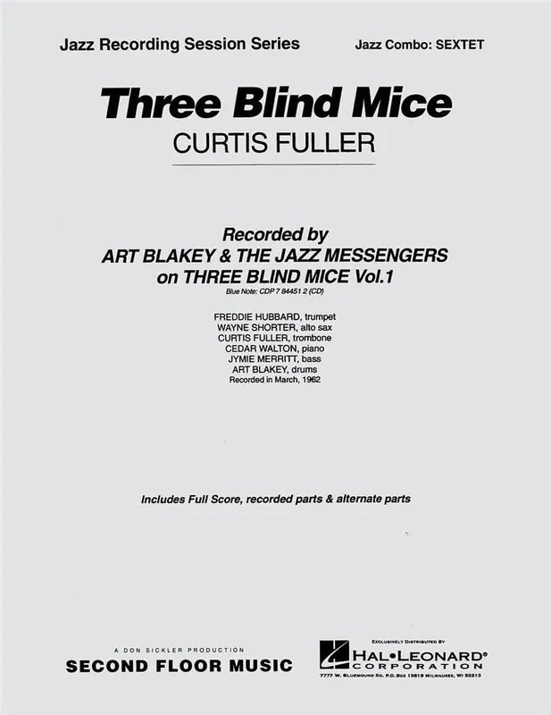 Curtis Fuller Three Blind Mice Jazz Ensemble