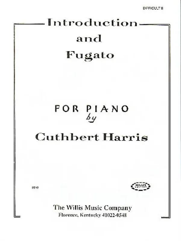 Cuthbert Harris Introduction and Fugato Klavier Solo